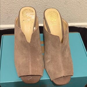 Vince Camuto Women's Brown Suede Mules